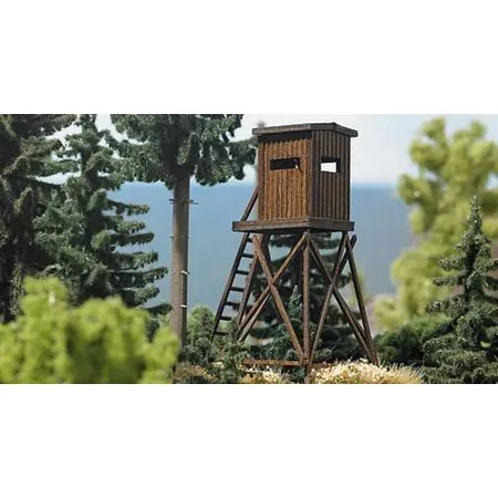 Bild von Busch Modelleisenbahn-Fertiggelände Busch 1496 H0 Hochsitz aus Echtholz Bausatz