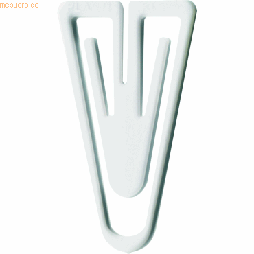 Bild von Laurel, Büroklammer, Büroklammern Plastiklips 25mm VE=500 Stück weiss (1 x)