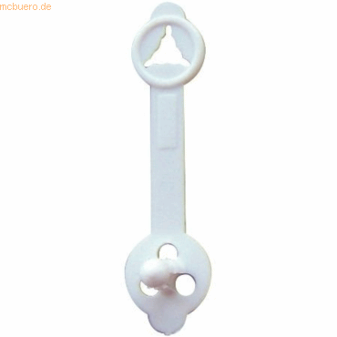 Bild von Laurel Briefknopf Alpha 23mm VE=100 Stück weiß