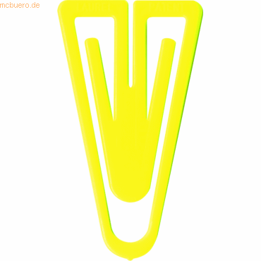 Bild von Laurel, Büroklammer, Büroklammern Plastiklips 35mm VE=1000 Stück hellgelb (1 x)