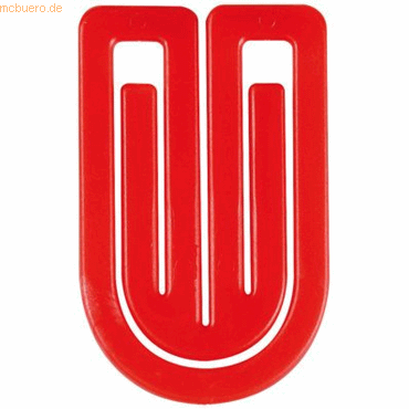 Bild von Laurel, Büroklammer, Büroklammern King Klips 27mm VE=1000 Stück rot (1 x)
