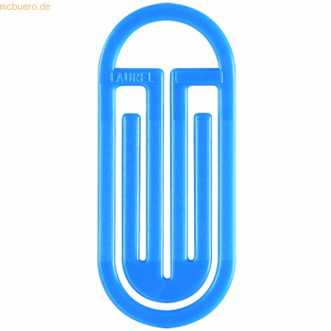 Bild von Laurel, Büroklammer, Büroklammern King Klips mit Bogen 25/30mm VE=1000 Stück blau (1 x)