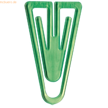 Bild von Laurel, Büroklammer, Büroklammern Super Plastiklips 110mm VE=1 Stück kristallgrün (1 x)