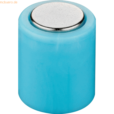 Bild von Laurel, Magnet, Magnet Power Zylinder 14x19mm VE=6 Stück hellblau (6 x)