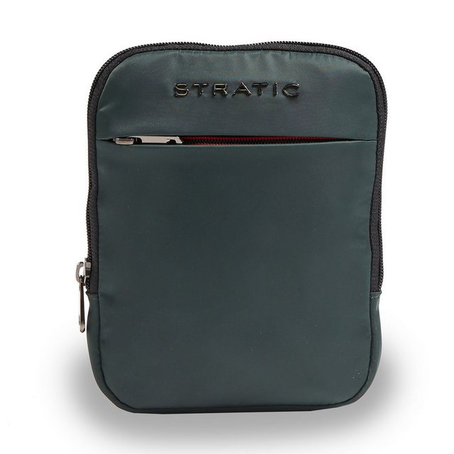 Bild von STRATIC Pure Body Bag Brusttasche Herren Crossbody Bag nachhaltige Umhängetasche, wasserabweisend, Kartenfach, Masken- Hygienefach, Dark Green