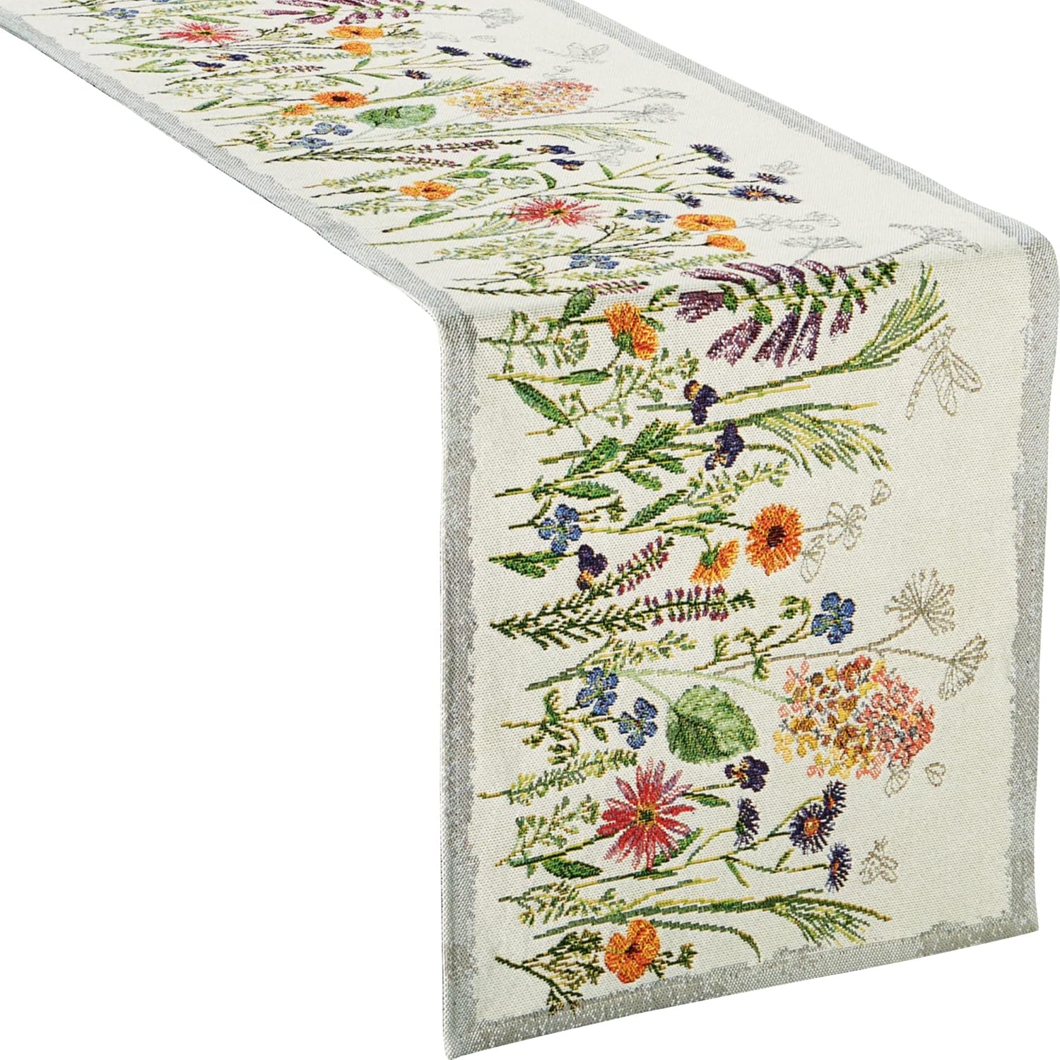 Bild von sander table + home Tischdecke Tischläufer "Garden Delight" (1-tlg), Gobelin Blumen