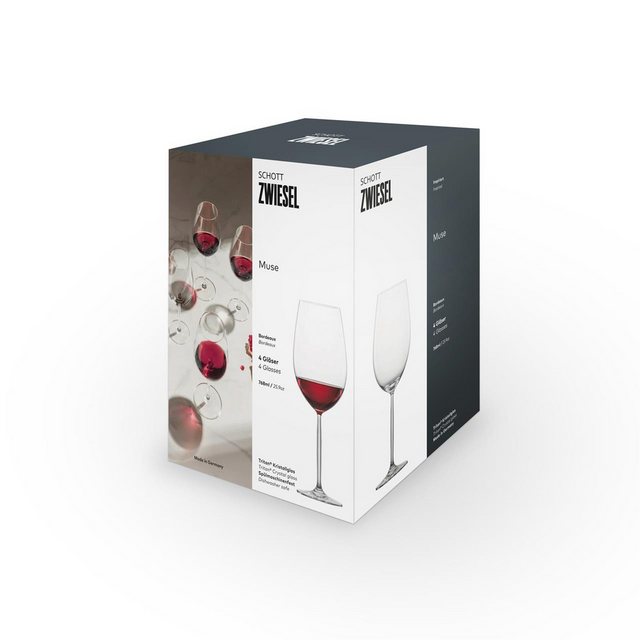 Bild von Schott Zwiesel Bordeauxglas Muse 130 4 Stück, Weingläser, Transparent