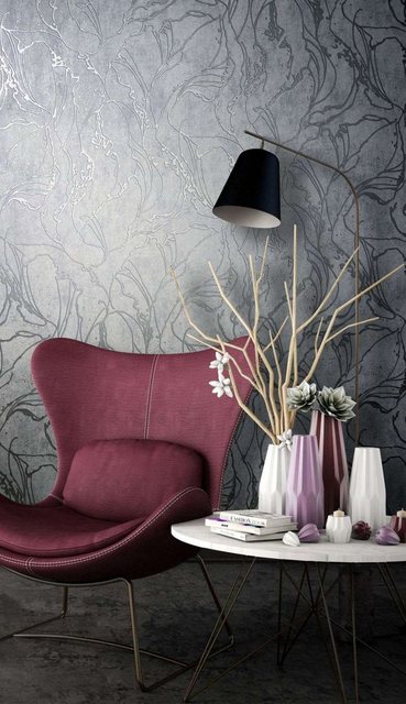 Bild von Marburg Vliestapete "Squirm", glänzend, moderne Tapete für Wohnzimmer Schlafzimmer Küche