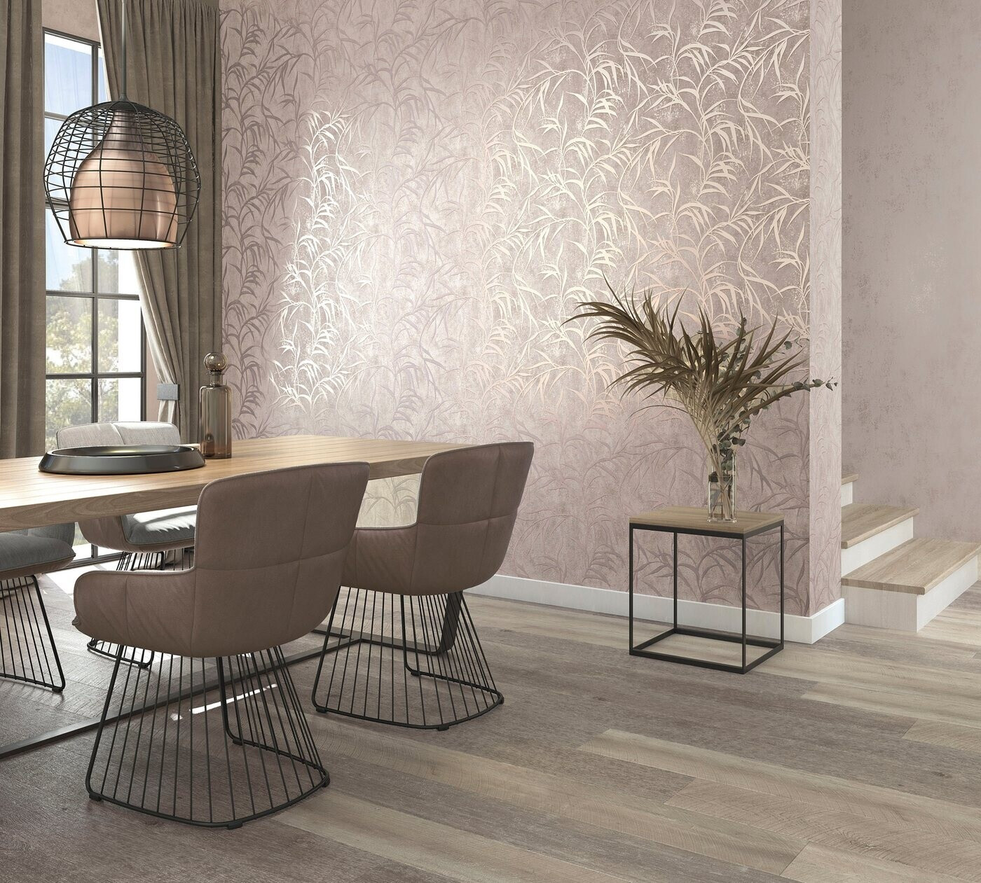 Bild von Marburg Vliestapete Fern, strukturiert, glänzend, moderne Tapete für Wohnzimmer Schlafzimmer Küche