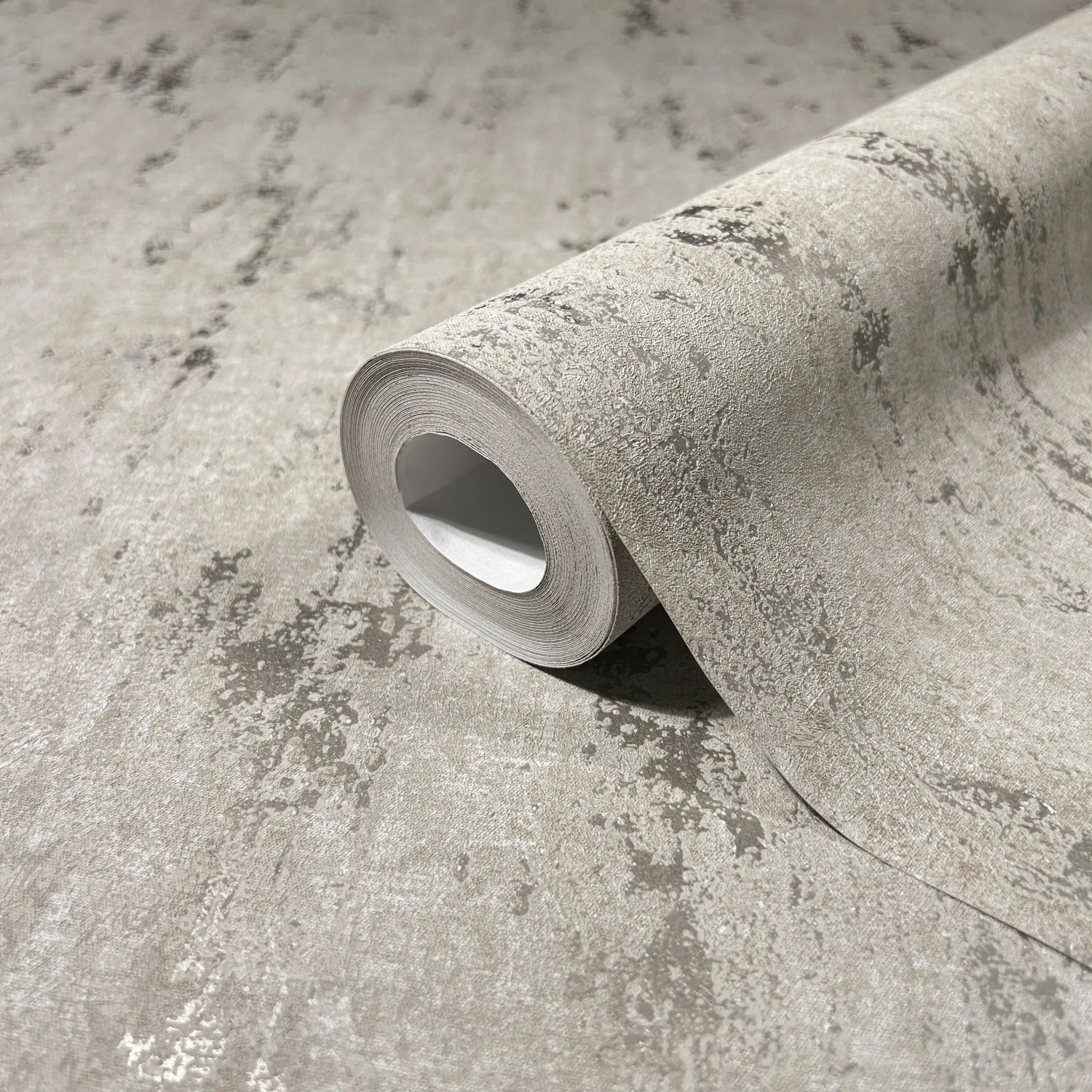 Bild von Marburg Vliestapete Betonoptik Glänzend Modern 10,05 m x 0,53 m Grau
