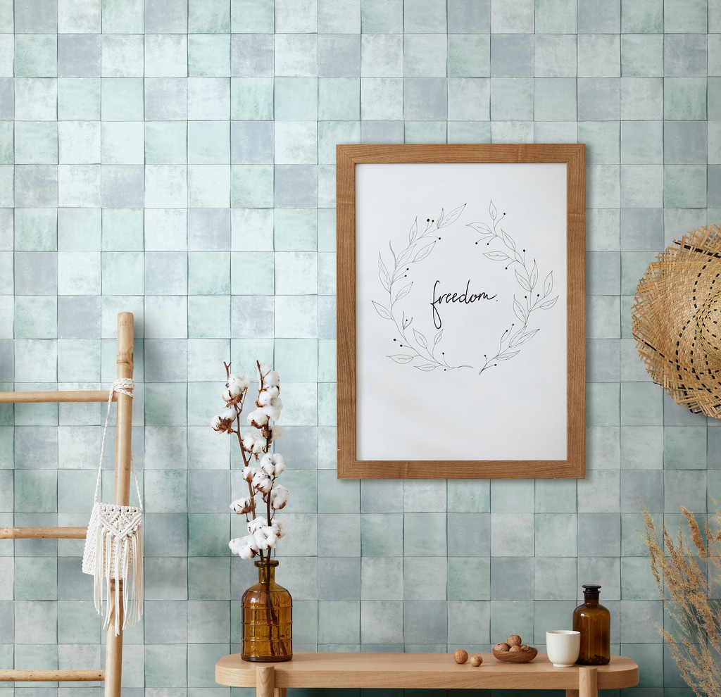 Bild von Marburg Fototapete Tile, glatt, matt, moderne Tapete für Wohnzimmer Schlafzimmer Küche