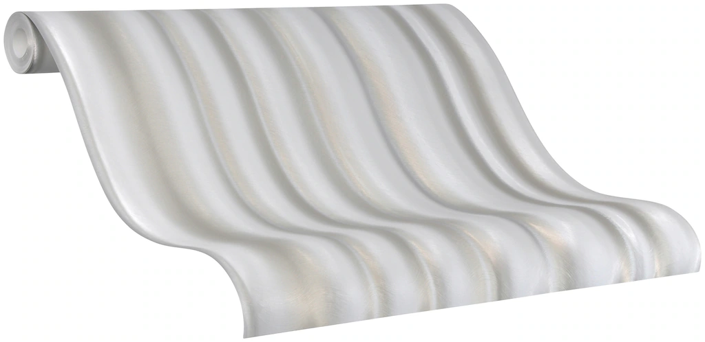 Bild von marburg Tapete Pearl Streife Gewellt Wellen Horizontaler Farbverlauf Klassisch Kollektion Glööckler Imperial Schlafzimmer Wohnzimmer MADE IN GERMANY