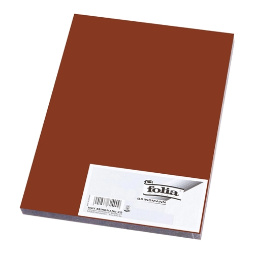 Bild von folia Tonpapier DIN A3 schokobraun, 130 g/qm - 50 Blatt