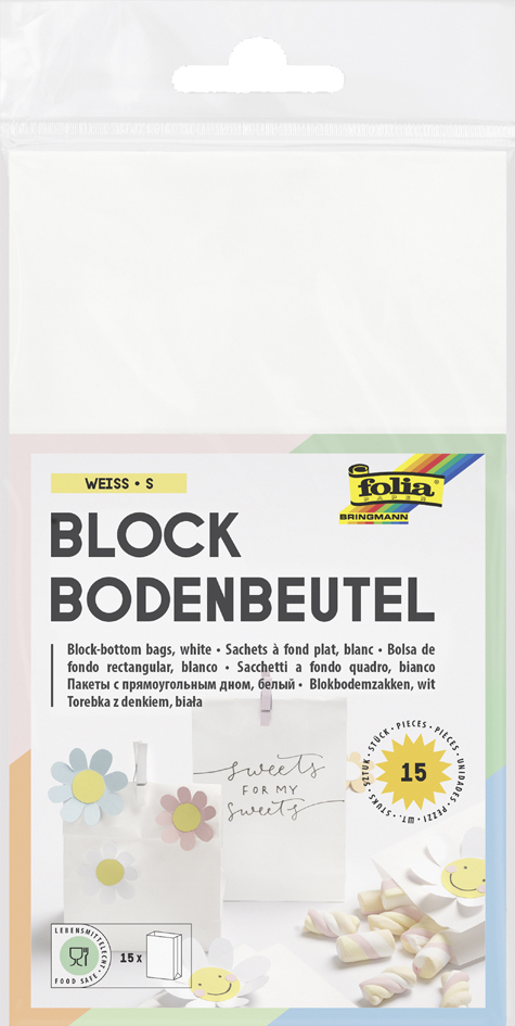 Bild von Folia, Geschenkverpackung, Blockbodenbeutel Nature (Geschenktüte, 15 x)