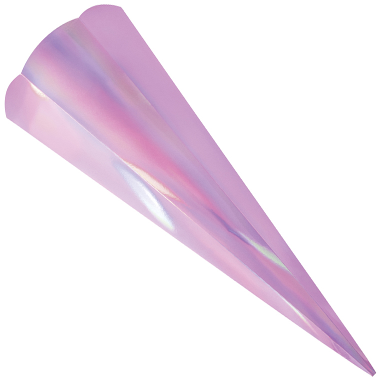 Bild von folia Metallic-Schultüten-Zuschnitt, 6-eckig, pink
