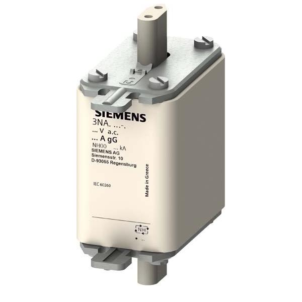 Bild von Siemens 3NA38147 NH-Sicherung Sicherungsgröße = 00 35A 500 V/AC, 250 V/AC 3St.
