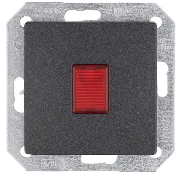 Bild von Siemens, Zubehör Schalterprogramm, Lichtsignal carbon Basis+zentr.Abdeckpl 5TD2865