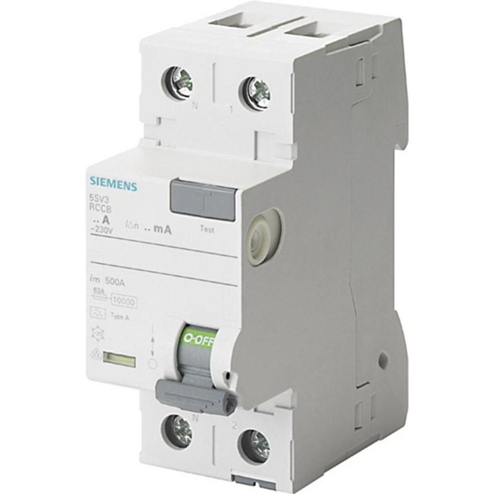 Bild von Siemens, Schutzschalter, SIEM 5SV3311-6KL FI-Schutzschalter Typ A 16A 1+N-pol. 30mA 2