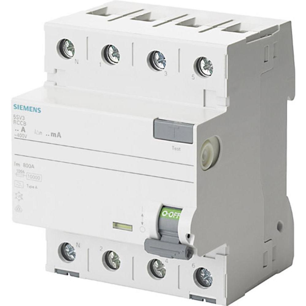 Bild von Siemens SENTRON Leitungsschutzschalter 5SV 70 mm Klasse – A 4-polig 25 A 300 mA