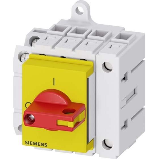 Bild von Siemens Lasttrennschalter Rot, Gelb 4polig 16mm² 16A 1 Schließer, 1 Öffner 690 V/AC 3LD30301TL13