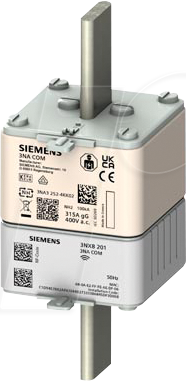 Bild von Siemens, Sicherung, SIEM 3NA3252-4KK01 NH-Sicherung 3NA COM, NH2, In: 315A, Un AC: 400V, gG, mit Ele (Diazed-Sicherung, 315 A)