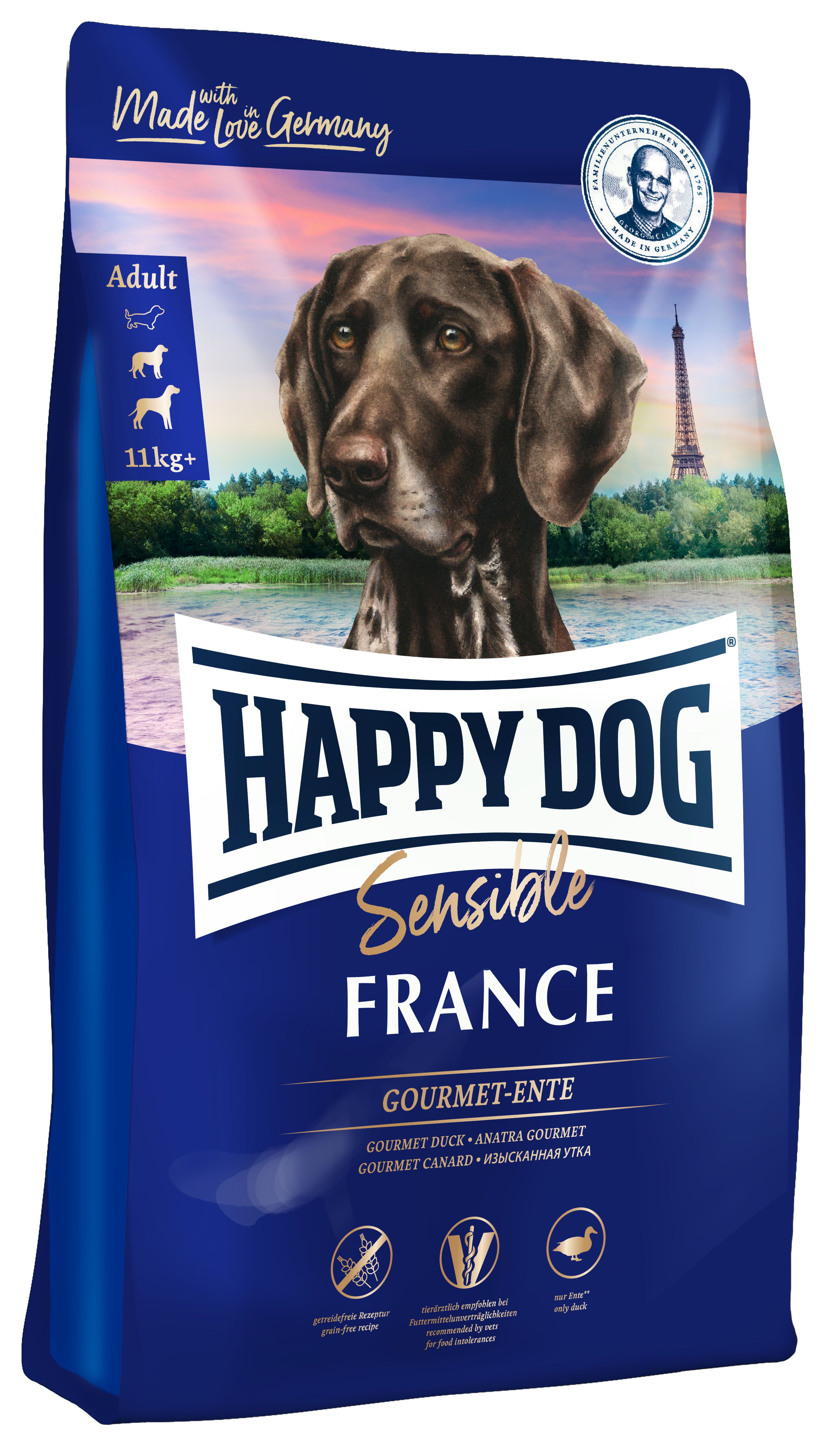 Bild von HAPPY DOG Supreme Sensible France Hundetrockenfutter 4 Kilogramm