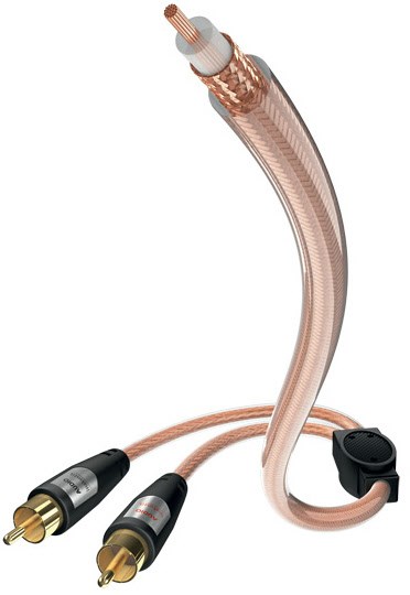 Bild von inakustik – 00308310 – Star Y-Subwooferkabel | Hochwertiges Subwooferkabel mit 6,0mm Kabeldurchmesser | 10,0m in Transparent | Dichtes Abschirmgeflecht gegen äußere Störeinflüsse - vergold