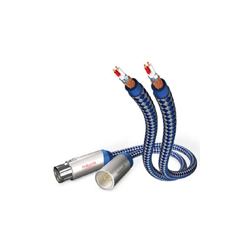 Bild von XLR (m)  XLR (w) Stereo (3,0m) XLR-Kabel blau/silber
