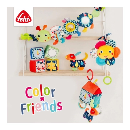Bild von Fehn Motorikwürfel Funky Friends – Motorikspielzeug für Babys