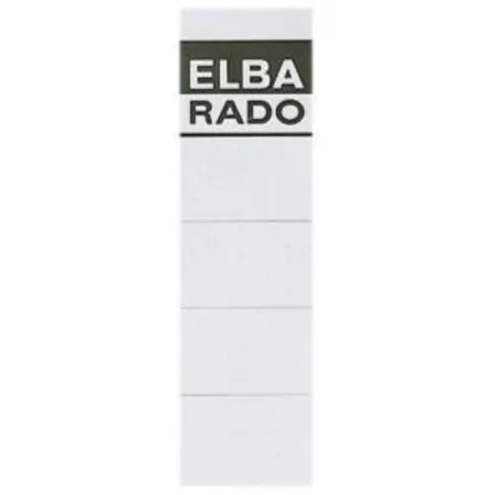 Bild von Elba 100420960 Einsteck-Rückenschild, extra kurz/breit, weiß, 10 Stück