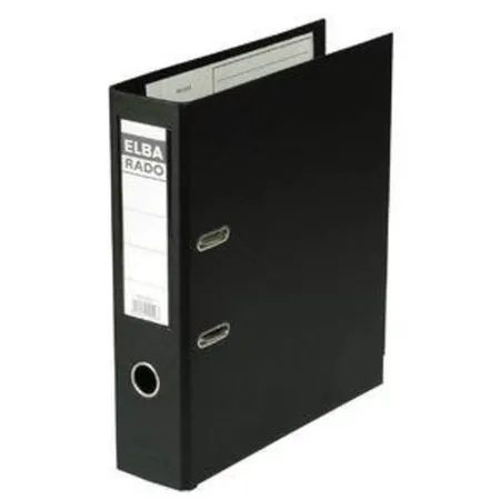 Bild von Elba 100022631 Ordner rado plast, PVC/PVC, DIN A4, 285 x 318 mm, 80 mm, schwarz