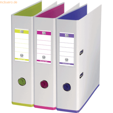 Bild von 10 x Oxford Ordner myColour A4 PP-Folie kaschiert 80mm sortiert