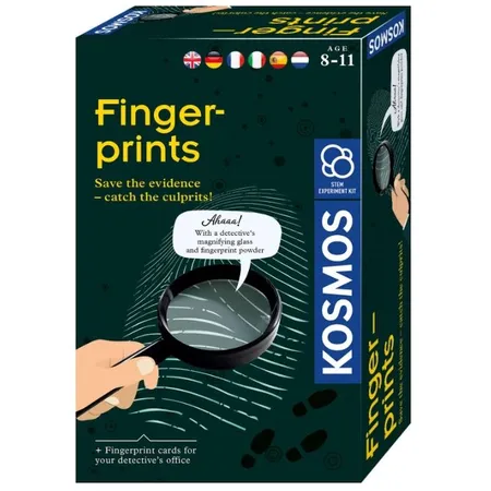 Bild von KOSMOS 616793 Fingerprints-Fingerabdrücke-Spurensicherung und Täter überführen Detektiv Experimentier Set für Kinder mit mehrsprachiger Anleitung (DE, EN, FR, IT, ES, NL)