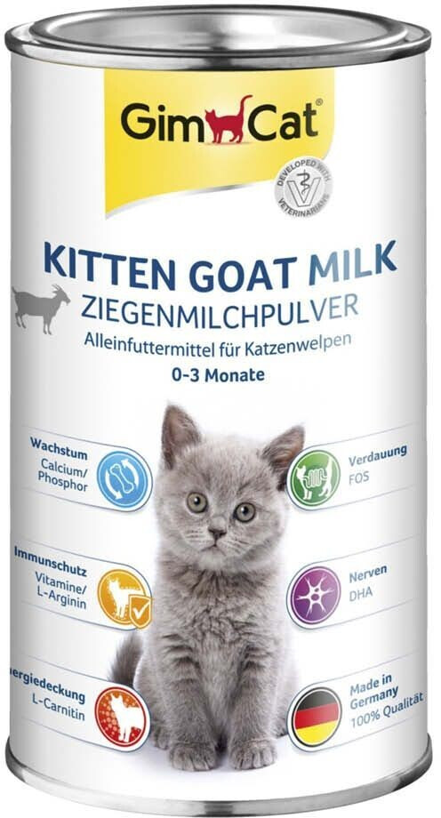 Bild von GimCat Kitten Goat Milk - Ziegenmilchpulver als Alleinfutter für Katzenbabys bis zum 3. Monat - 1 Dose (1 x 200 g)