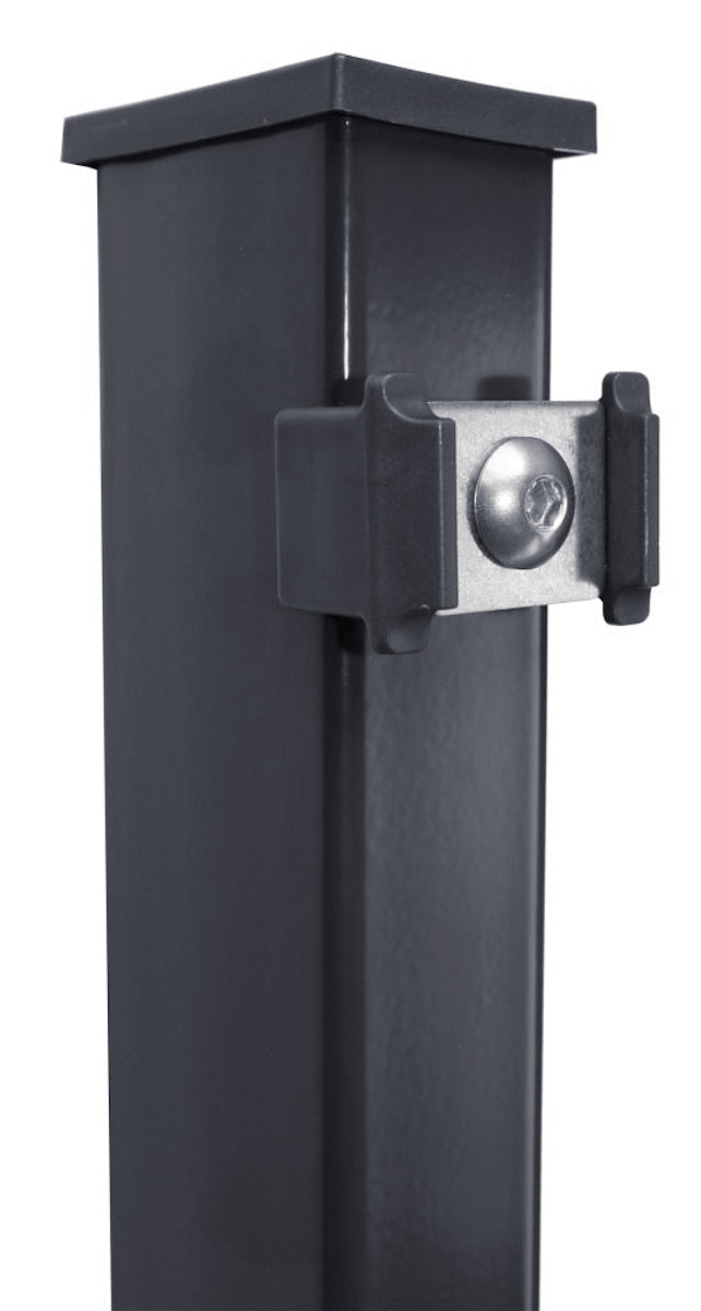 Bild von Kraus DS Pfosten P 60x40 mm mit Kunststoffklemmhalter + Edelstahlplättchen-grün-630