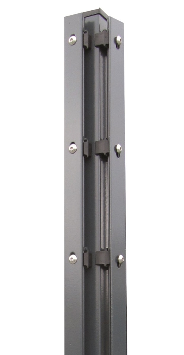 Bild von Kraus DS Eckpfosten S 60x40 mm mit Abdeckschiene - zum Einbetonieren-Grün-1830 mm