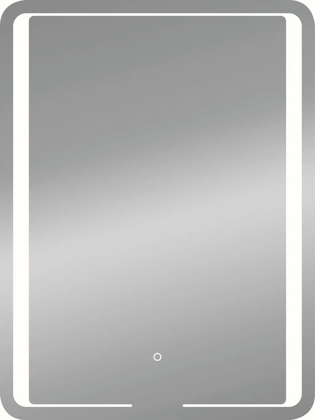 Bild von LED-Lichtspiegel JOKEY "Roomlight I", silber, B:60cm H:80cm T:2,9cm, Spiegel, 60x80