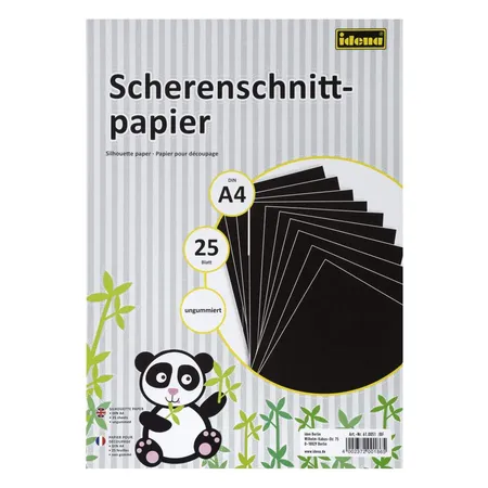 Bild von Idena Zeichenpapier Idena 610051 - Scherenschnittpapier DIN A4, 25 Blatt, ungummiert