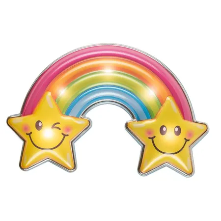 Bild von Idena 31256 - LED Wandsticker Lampe Regenbogen, mit Lichtsensor, ca. 22 x 13 cm, ideal als Nachtlicht für das Kinderzimmer