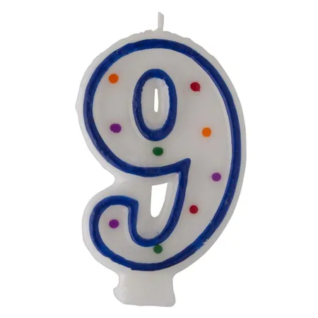 Bild von Idena Zahlenkerze "9"