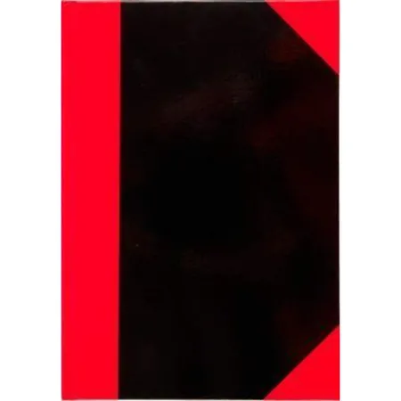 Bild von Idena 10098 - Kladde DIN A7, 96 Blatt, 70 g/m², kariert, fester Einband, rot/schwarz, 1 Stück