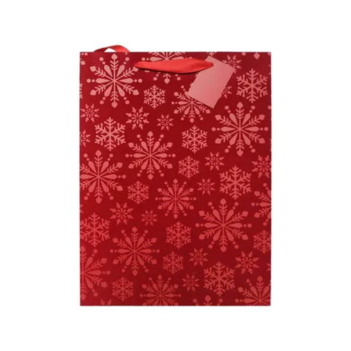 Bild von Idena Geschenktasche FSC-Mix Samt rot 23x18x5cm
