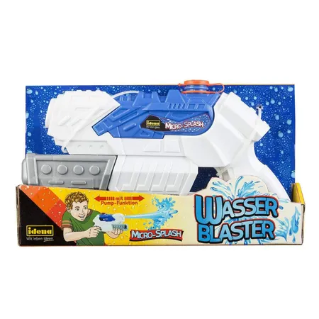 Bild von Idena - Wasserblaster Micro-Splash, Wasserpistole für Kinder, mit Pumpfunktion, ca. 28 cm groß, weiß, ideal für den Urlaub, am Strand oder Pool