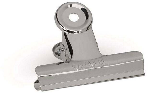 Bild von MAUL Papierklemmer MAULstandard aus Metall (5 Stück), Klemmer mit breitem Verschlussclip 7 cm und Klemmweite 2 cm, Gadget für Haushalt, Küche und Büro, geeignet für DIY Projekte, Silber