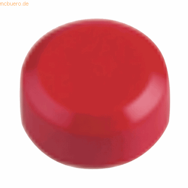 Bild von Rundmagnete MAUL, Kunststoff & Metall, Feinstruktur, Haftkraft 170 g, ø 15 x 7,5 mm, rot, 20 Stück