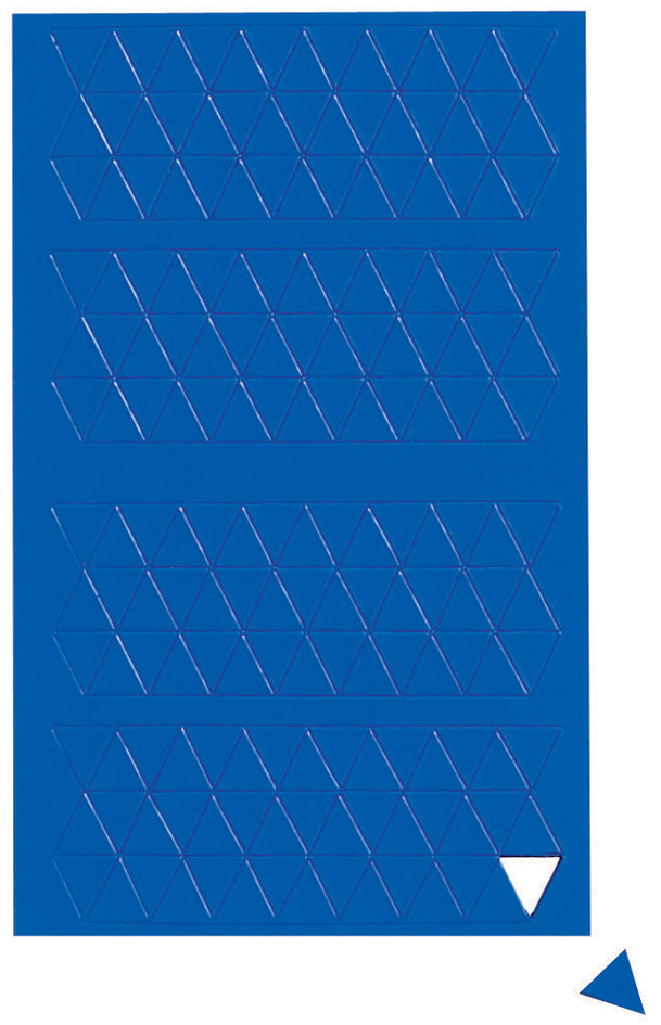 Bild von Maul, Trennwand, Magnetsymbole Dreieck 10x10mm blau VE=180 Stück