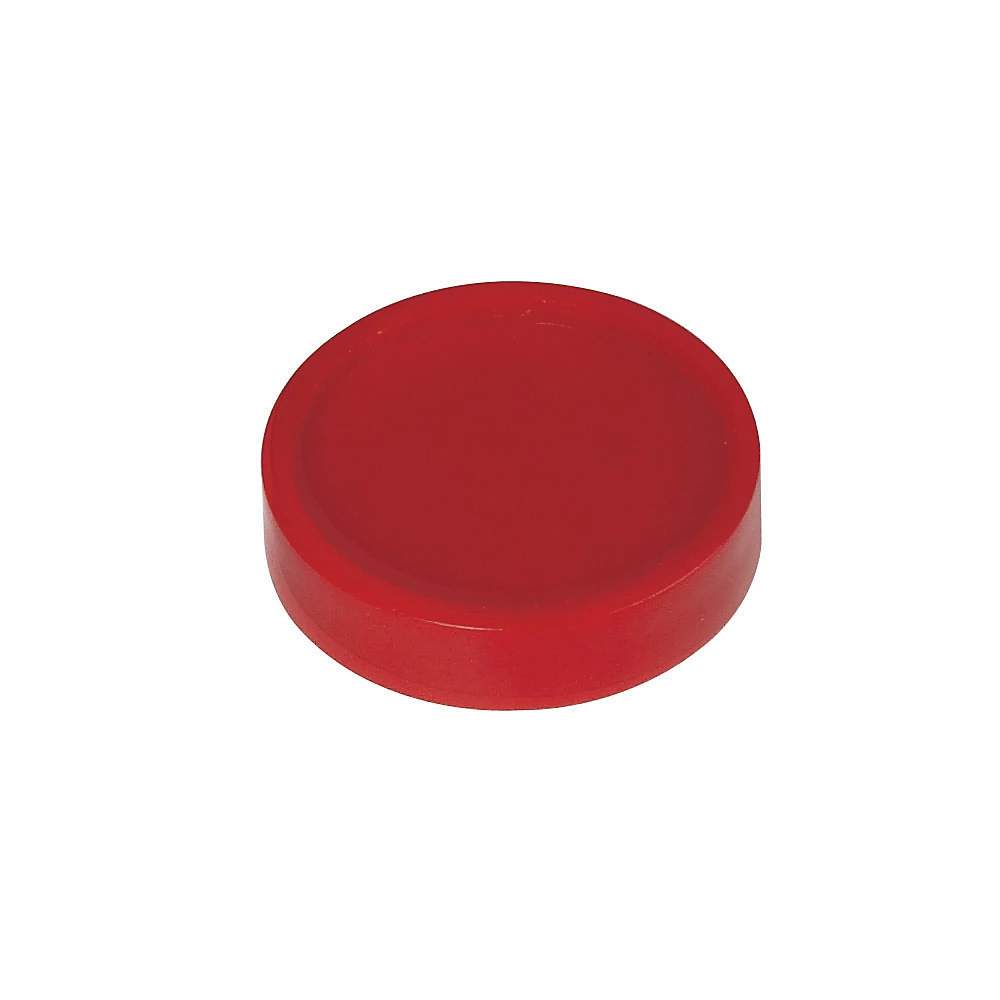 Bild von MAUL Magnete (10 Stück) Ø 29mm | Magnet aus bruchsicherem Kunststoff | Starke Magnete für Whiteboard und Magnettafel | Industriemagnete vielfältig anwendbar in Büro, Lager und Werkstatt | Rot