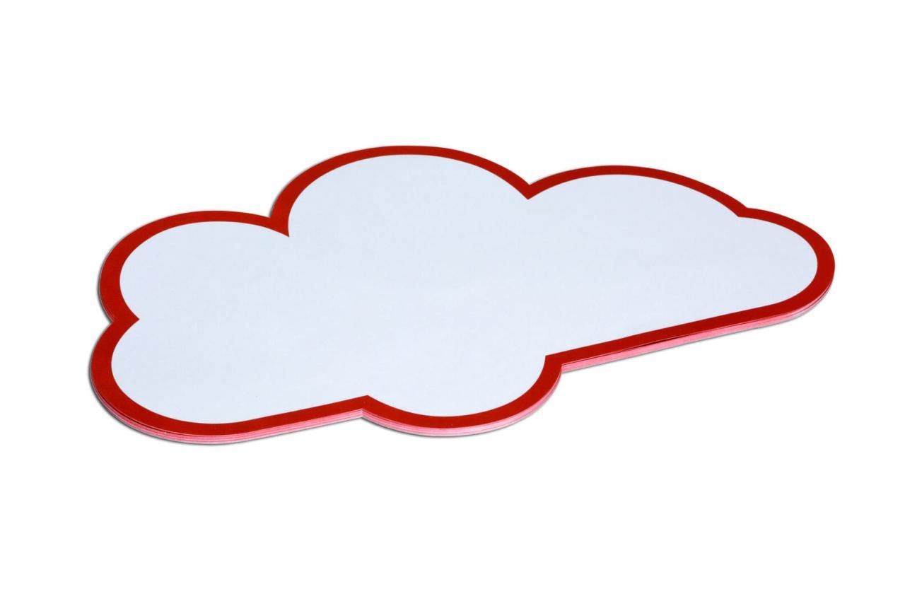 Bild von MAUL Moderationskarten Wolke 265 x 430 mm (20 Stück) | Beschriftbare Karteikarten | Coaching Karten | Präsentationskarten | Moderationskoffer Nachfüllpack | 150 g/m² Papier | Weiß