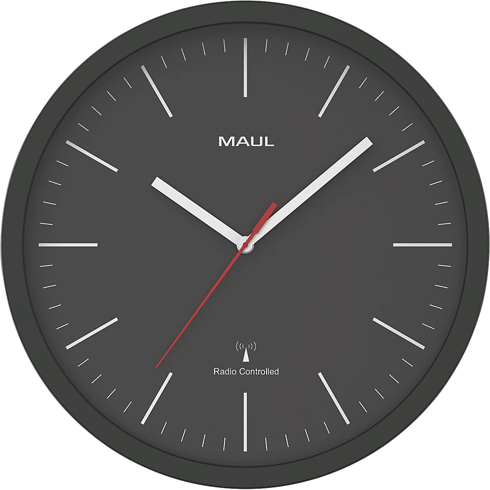 Bild von MAUL Funkwanduhr MAULjump schwarz 30,5 cm Kunststoff (90534)
