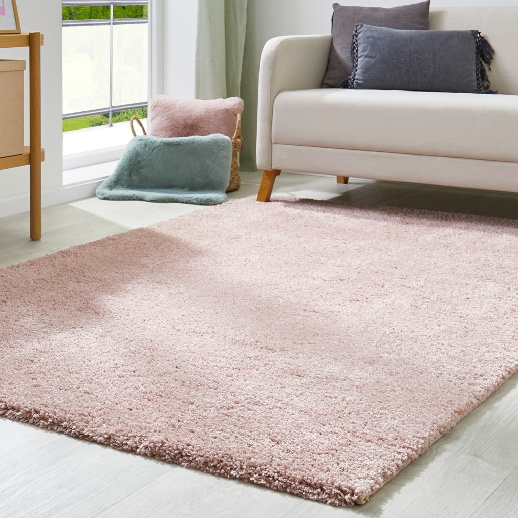 Bild von my home Hochflor-Teppich "Canberra", rechteckig, 40 mm Höhe, Uni Farben, weich & kuschelig, Wohnzimmer, Schlafzimmer